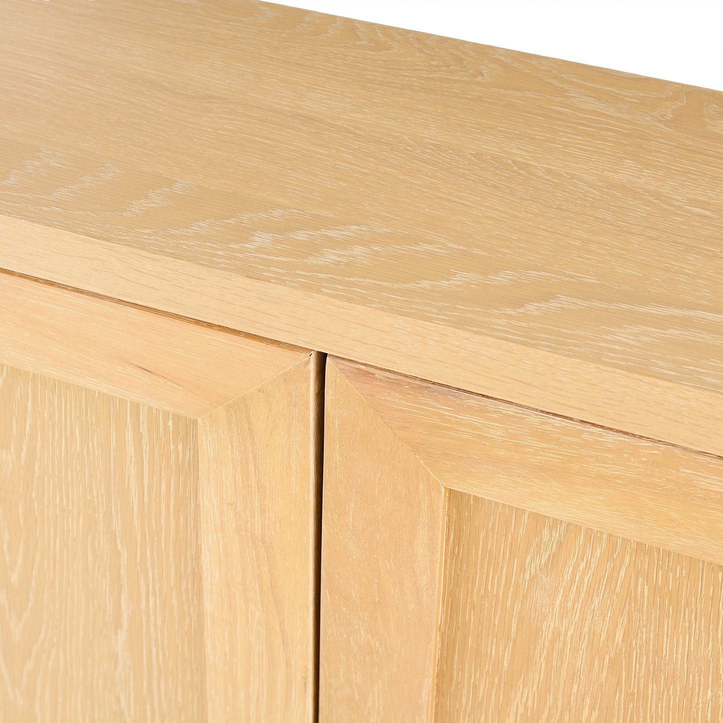 Astrid 2 Door Small Sideboard - Whitewash Oak - Laura James