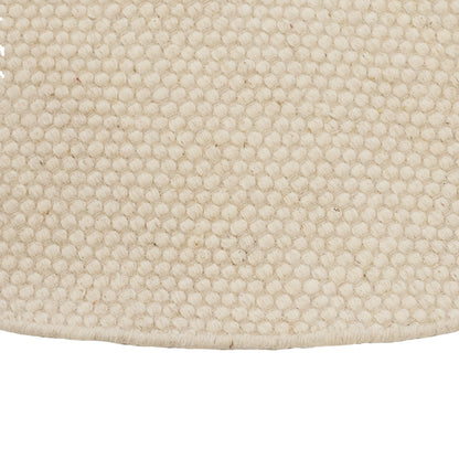 Atcham Clay/Natural Round Rug Wool with Cotton  - 150cm - Laura James