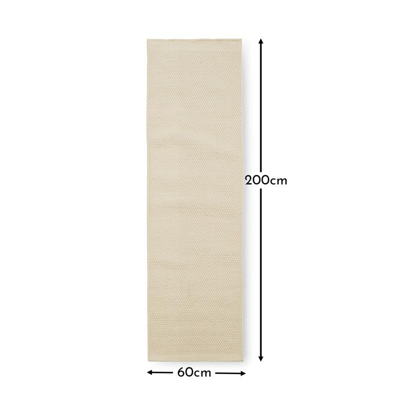Atcham Clay/ Natural Runner Rug - 200x60cm - Laura james 