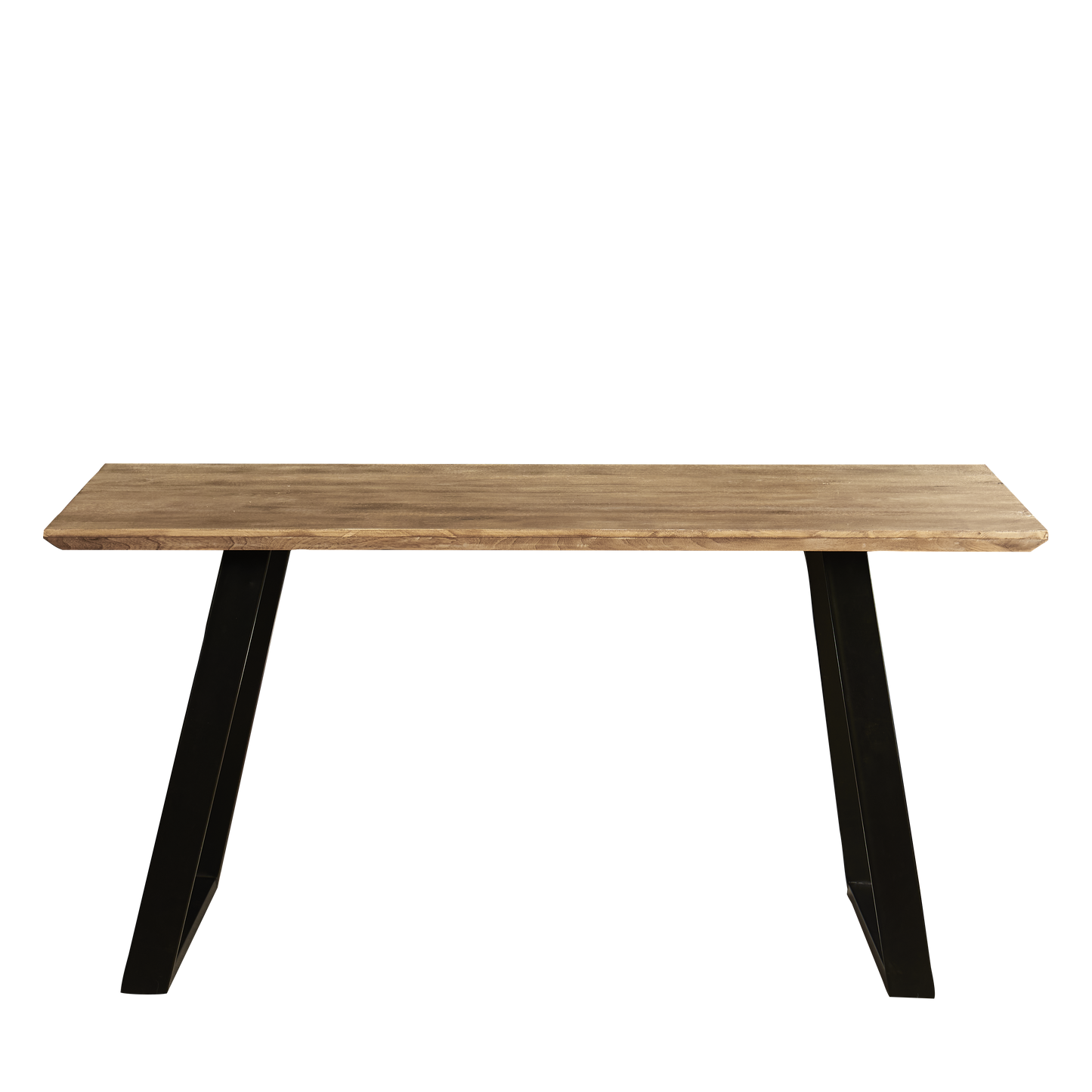 Atlas Chalked Mango Wood Dining Table Set -  6 Seater - Maeve Clay Dining Chairs - Black Oak Legs