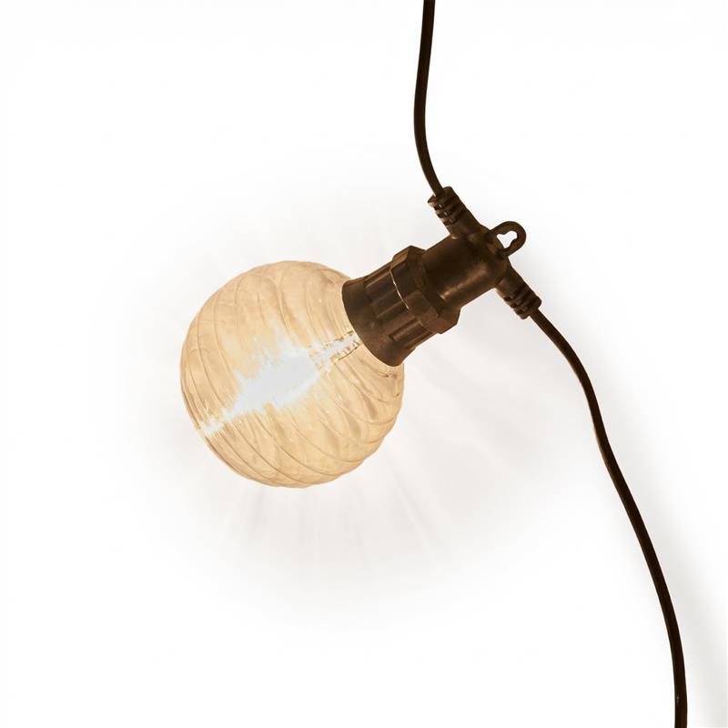 Carnaby 10 Bulb Garden String Lights - Extendable - Beehive Bulb - Laura James