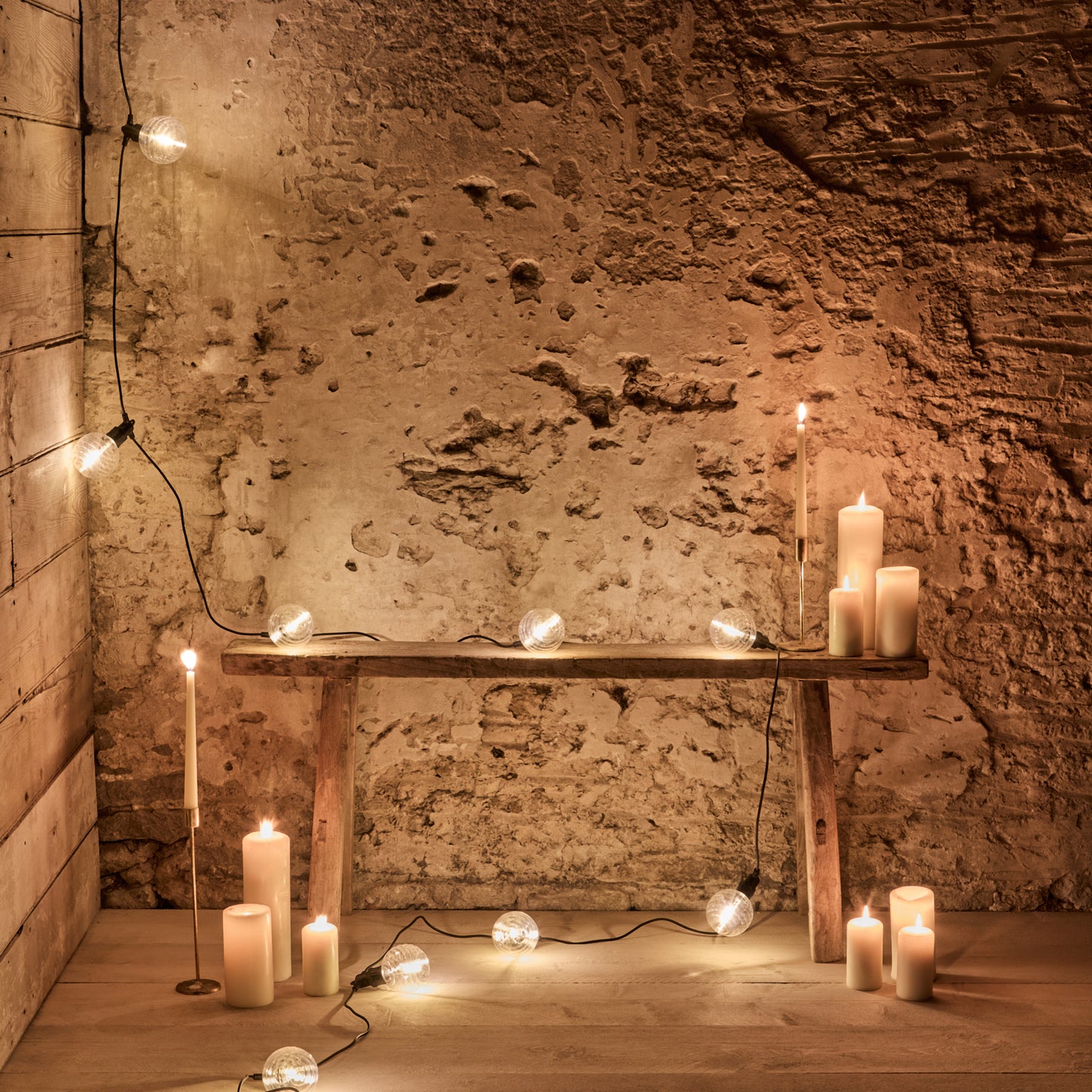 Carnaby 10 Bulb Garden String Lights - Extendable - Beehive Bulb - Laura James