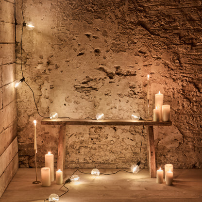 Carnaby 10 Bulb Garden String Lights - Extendable - Beehive Bulb - Laura James