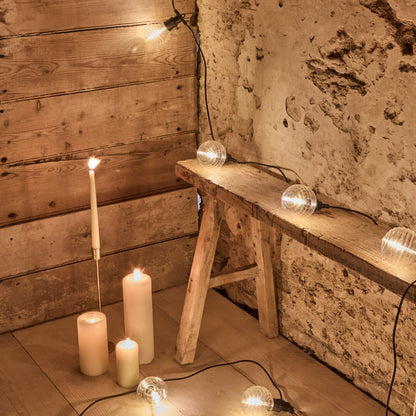Carnaby 10 Bulb Outdoor String Lights - Extension Kit - Beehive Bulb - Laura James