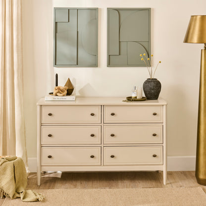 Aubrey 6 Drawer Chest of Drawers - Driftwood - Laura James