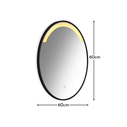 Black LED Bathroom Mirror - Laura James