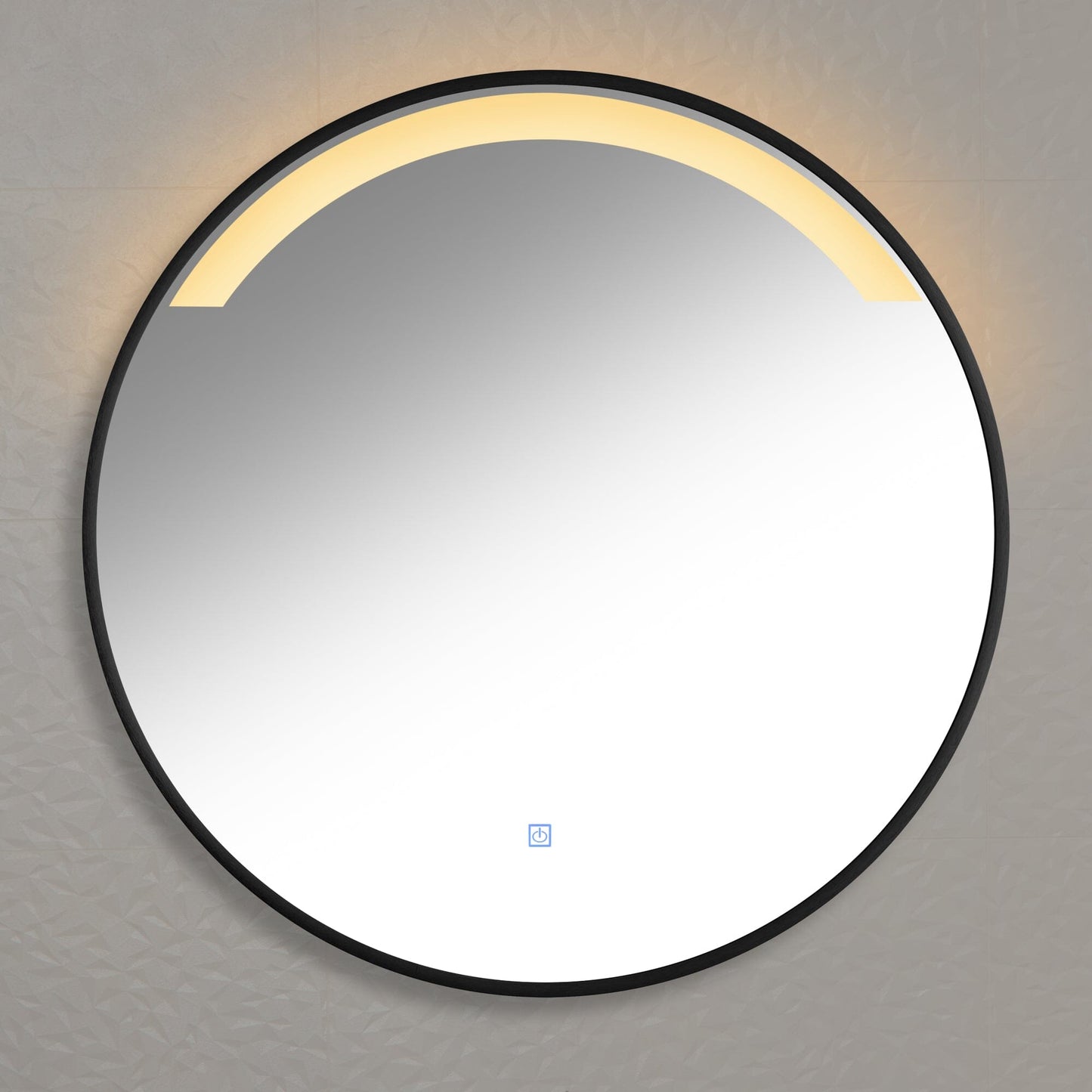 Kimbridge Black Bathroom Mirror - with LED Lights