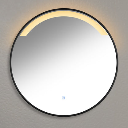 Kimbridge Black Bathroom Mirror - with LED Lights