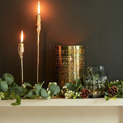 Brockley 14cm Glass LED Light Up House - Smoked