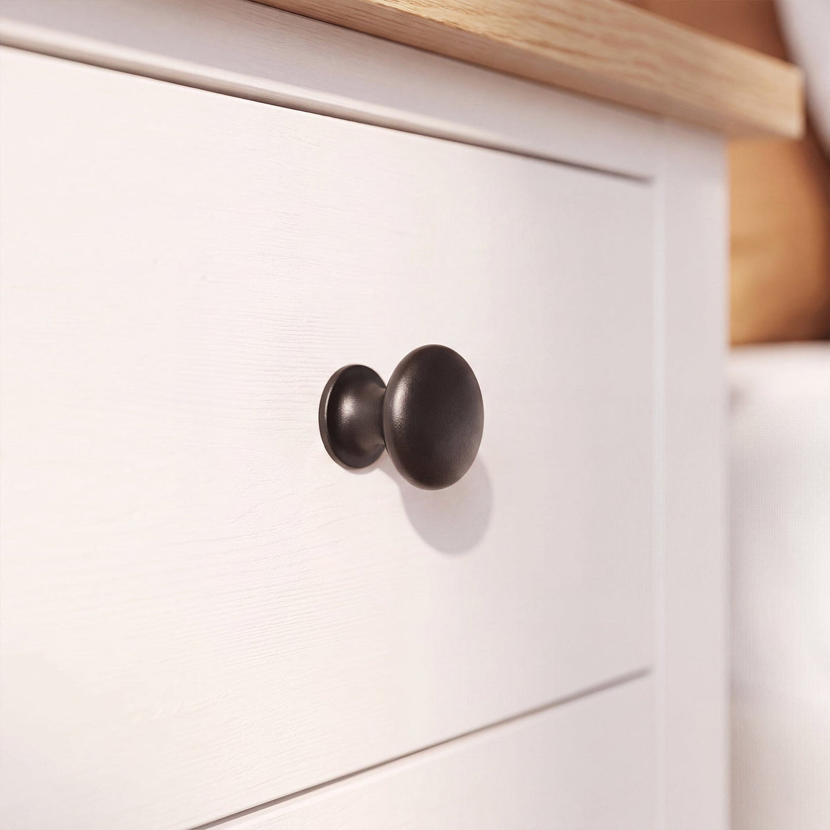 Bampton 3 Drawer Bedside Table - Set of 2 - Alabaster White - Laura James 