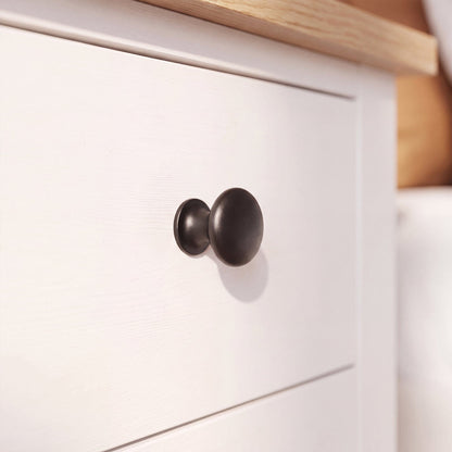 Bampton 3 Drawer Bedside Table - Set of 2 - Alabaster White - Laura James 