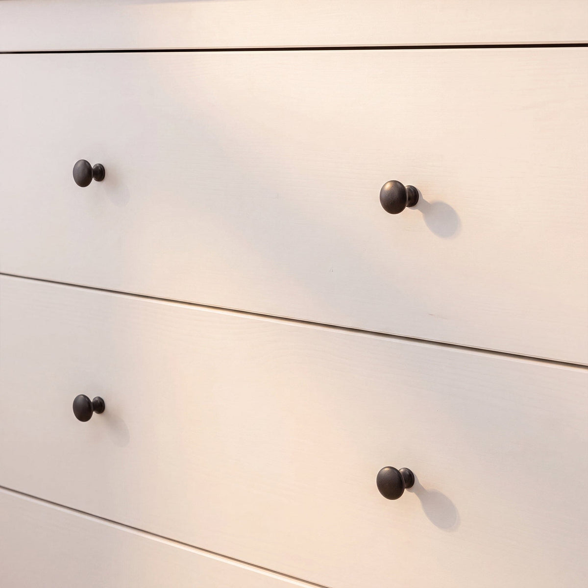 Bampton 4 Drawer Tall Chest of Drawers - Alabaster White - Laura James 