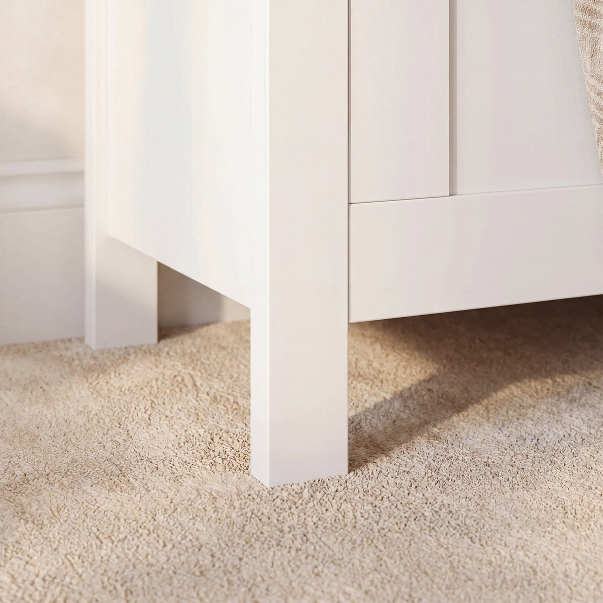 Bampton Blanket Box - Alabaster White - Laura James 