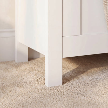 Bampton Blanket Box - Alabaster White - Laura James 