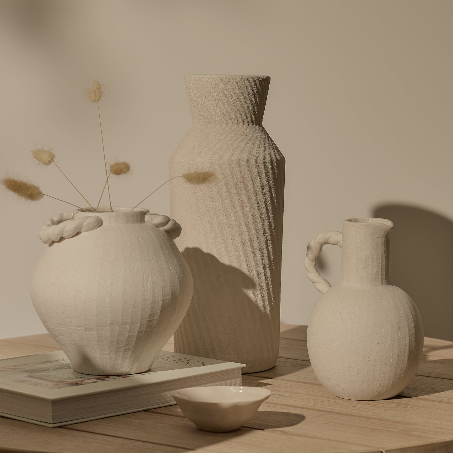 Bayswater 20cm Ceramic Jug - Beige - Laura James