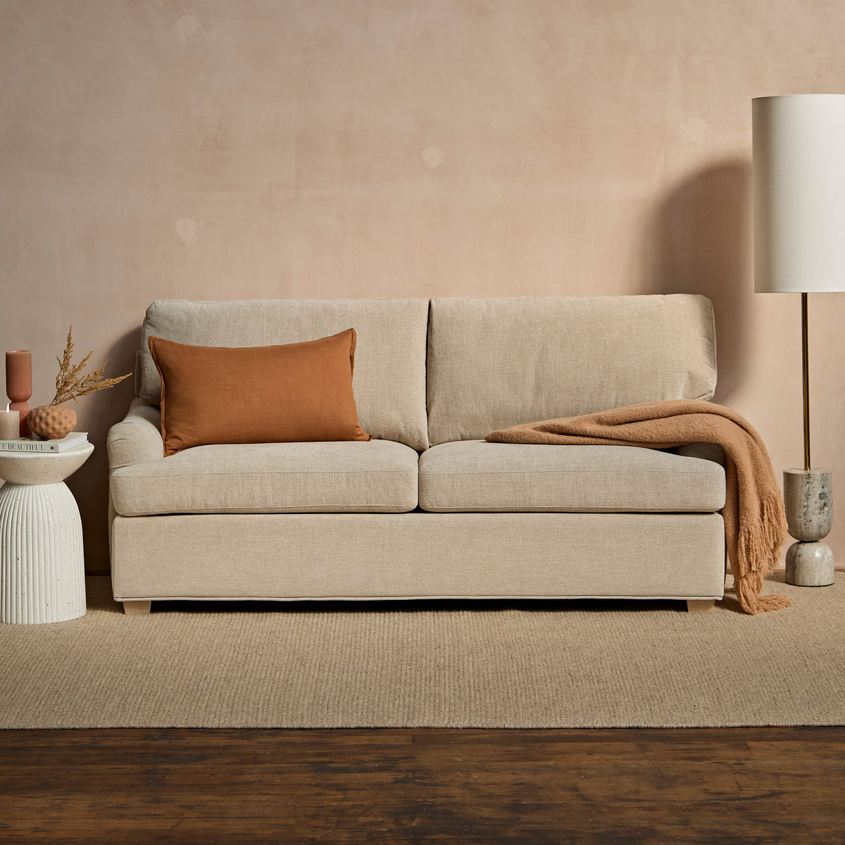 Brea_180cm_Sofa_Bed_Mink_Taupe_with_Whitewash_Oak_Legs-1 - Laura James
