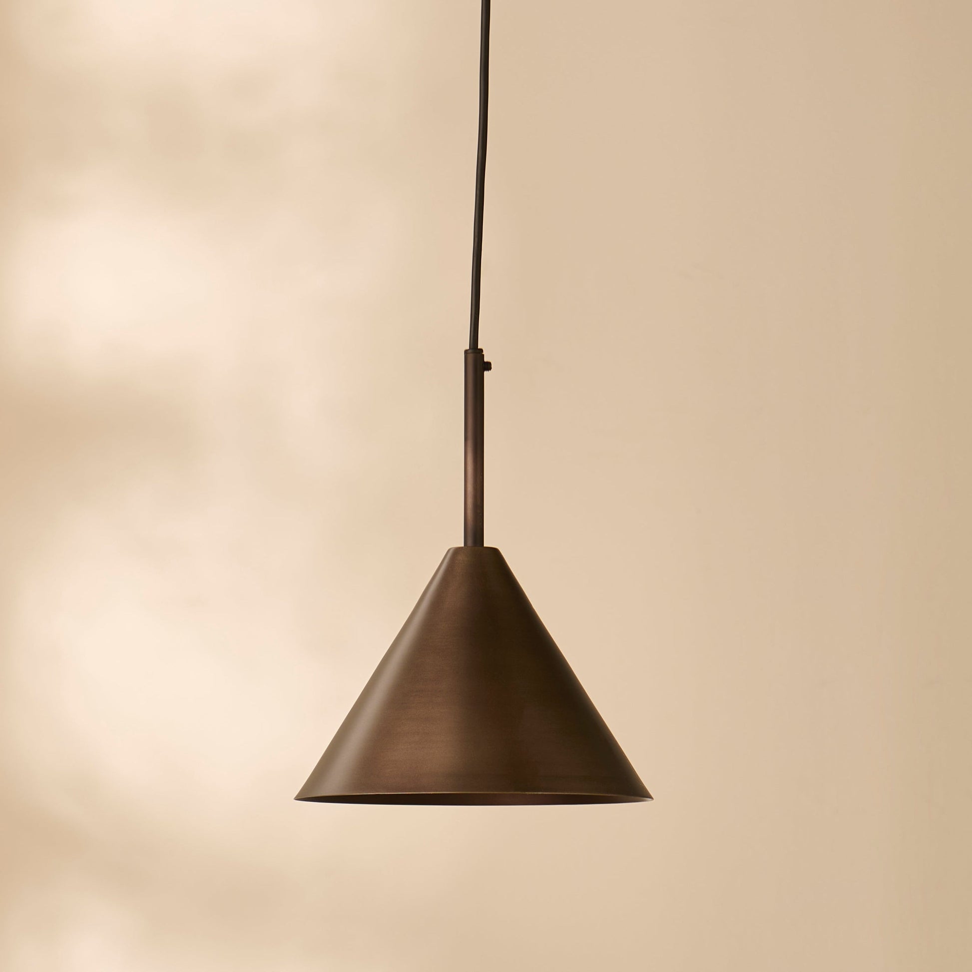 Brockhill Small Metal Pendant Light - Bronze - Laura James