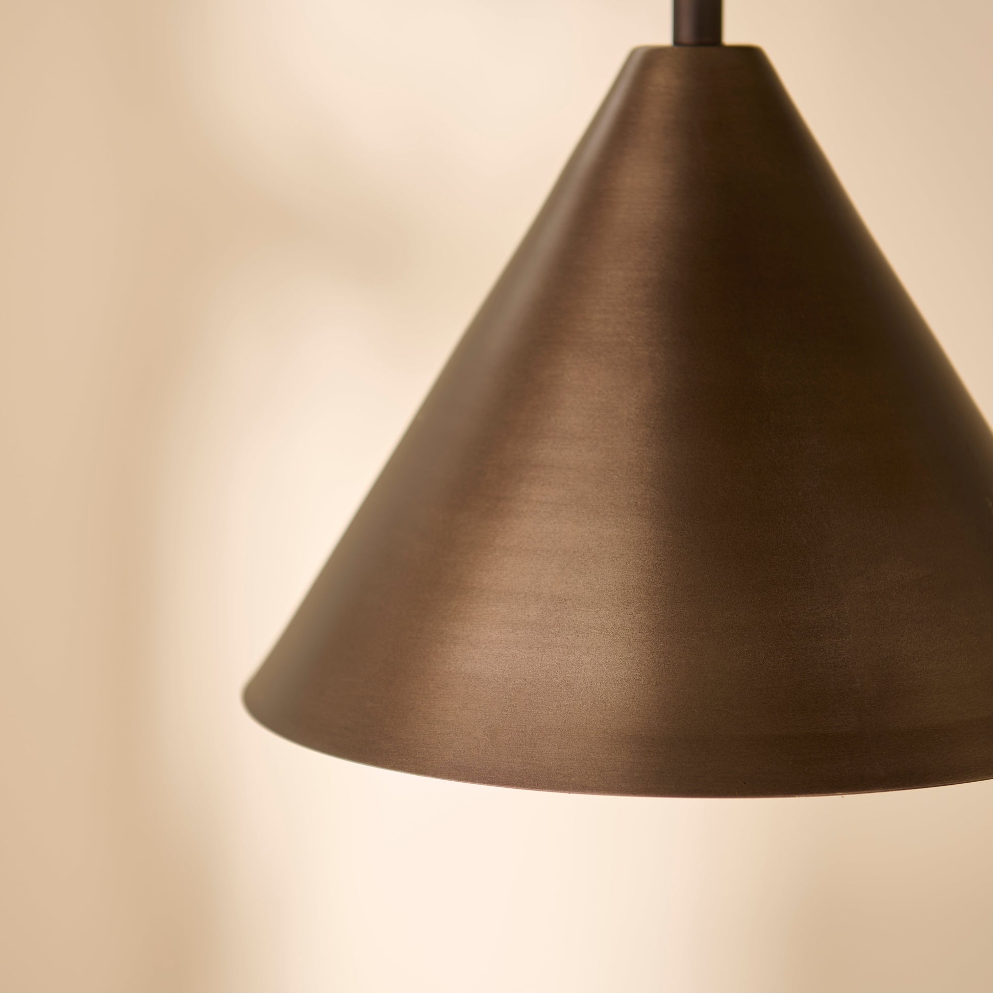 Brockhill Small Metal Pendant Light - Bronze - Laura James