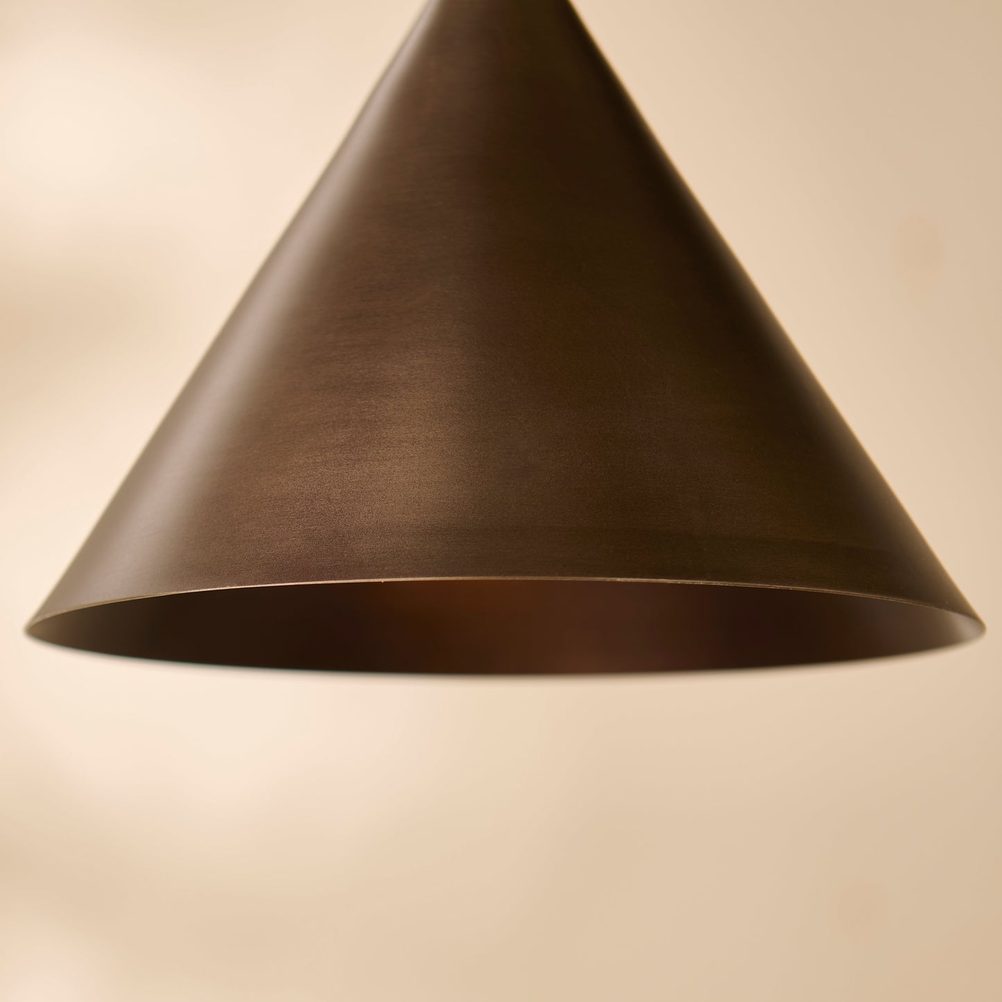 Brockhill Small Metal Pendant Light - Bronze - Laura James