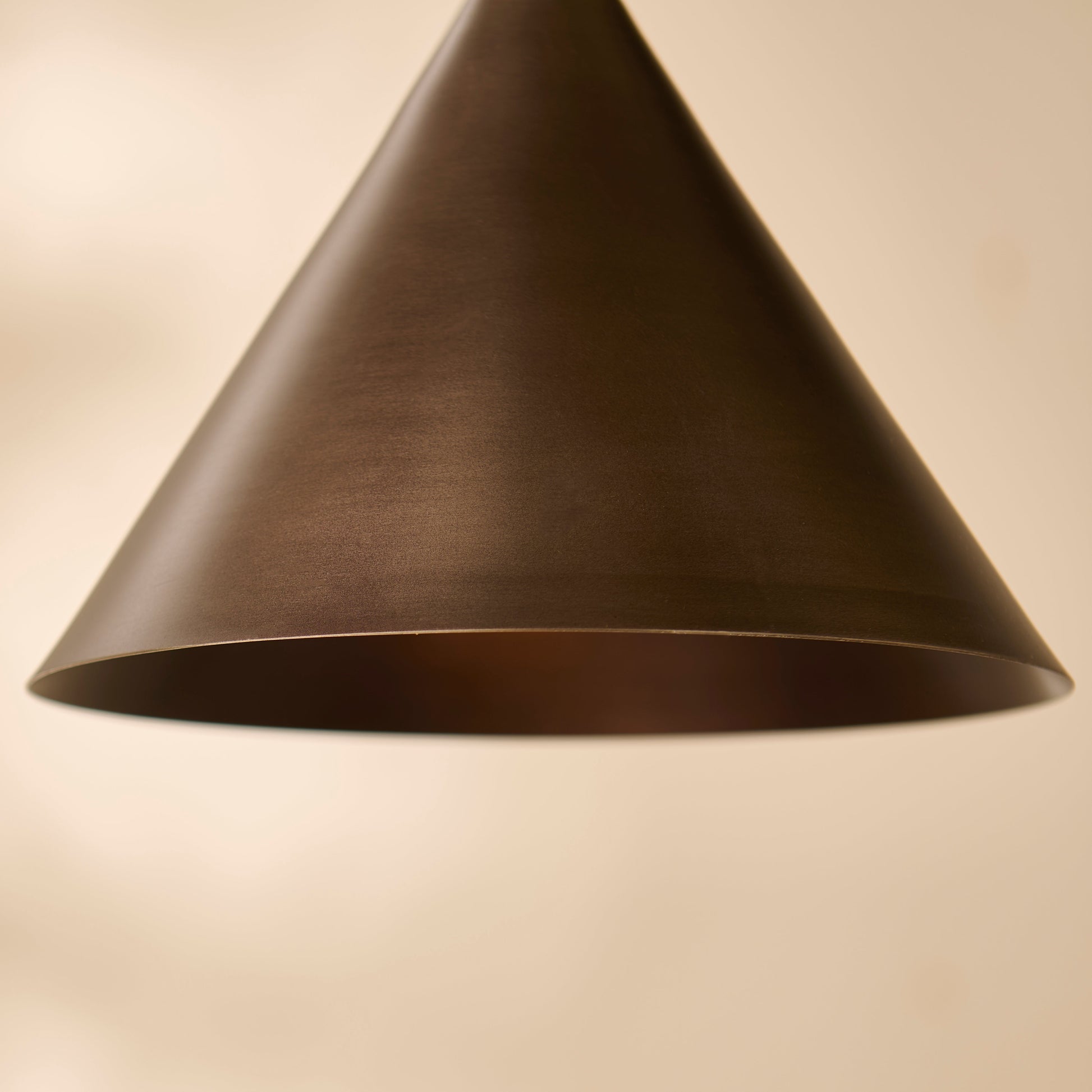 Brockhill Small Metal Pendant Light - Bronze - Laura James