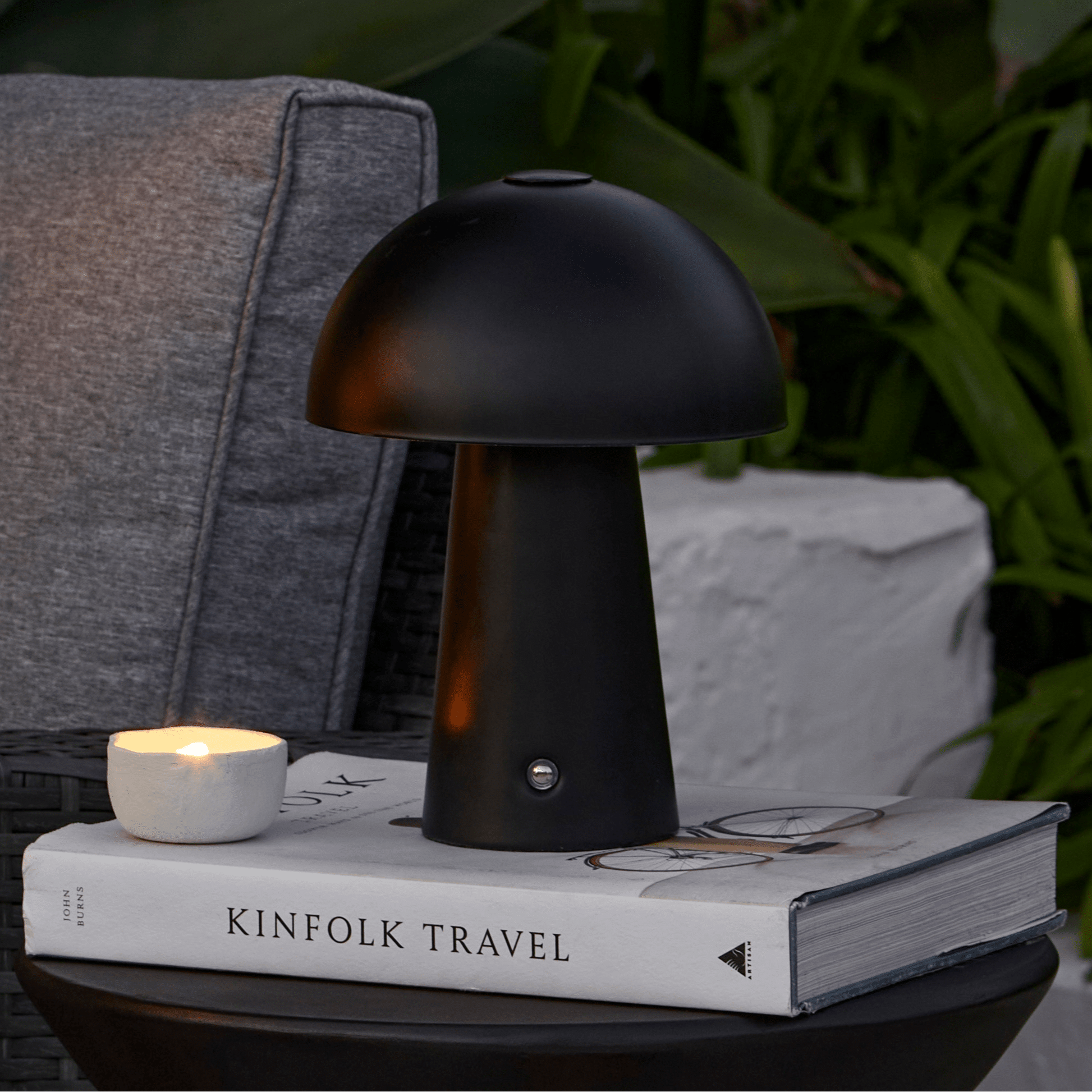 Brockhill Rechargeable Lamp - Grey- Laura James 