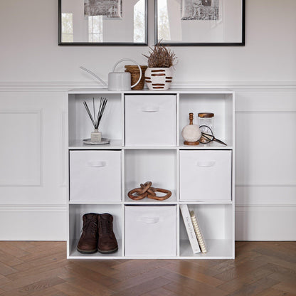 9 Cube Storage Unit / White Bookcase - Laura James