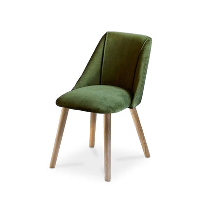  Freya Fern Green Dining Chairs with Whitewash Legs - Laura James 