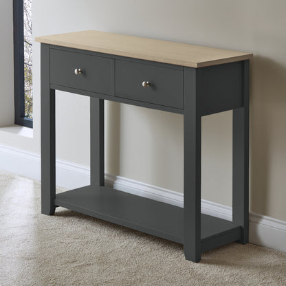 Chatsworth Console Table - Slate Grey - 90cm - Laura James