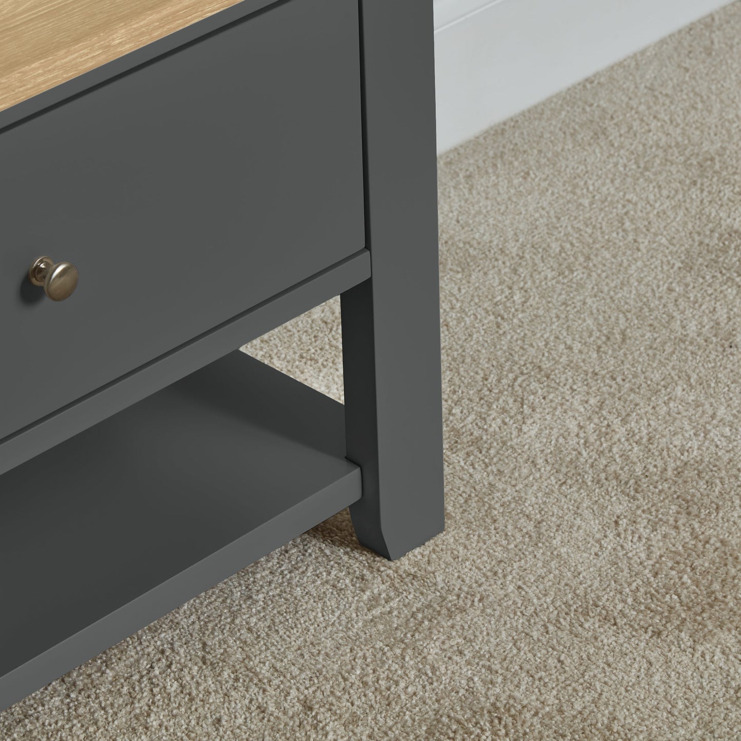 Chatsworth Tv Bench - Slate Grey