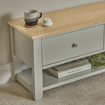 Chatsworth TV Bench - Linen Grey