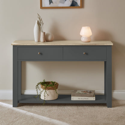 Chatsworth Console Table - Slate Grey - 120cm