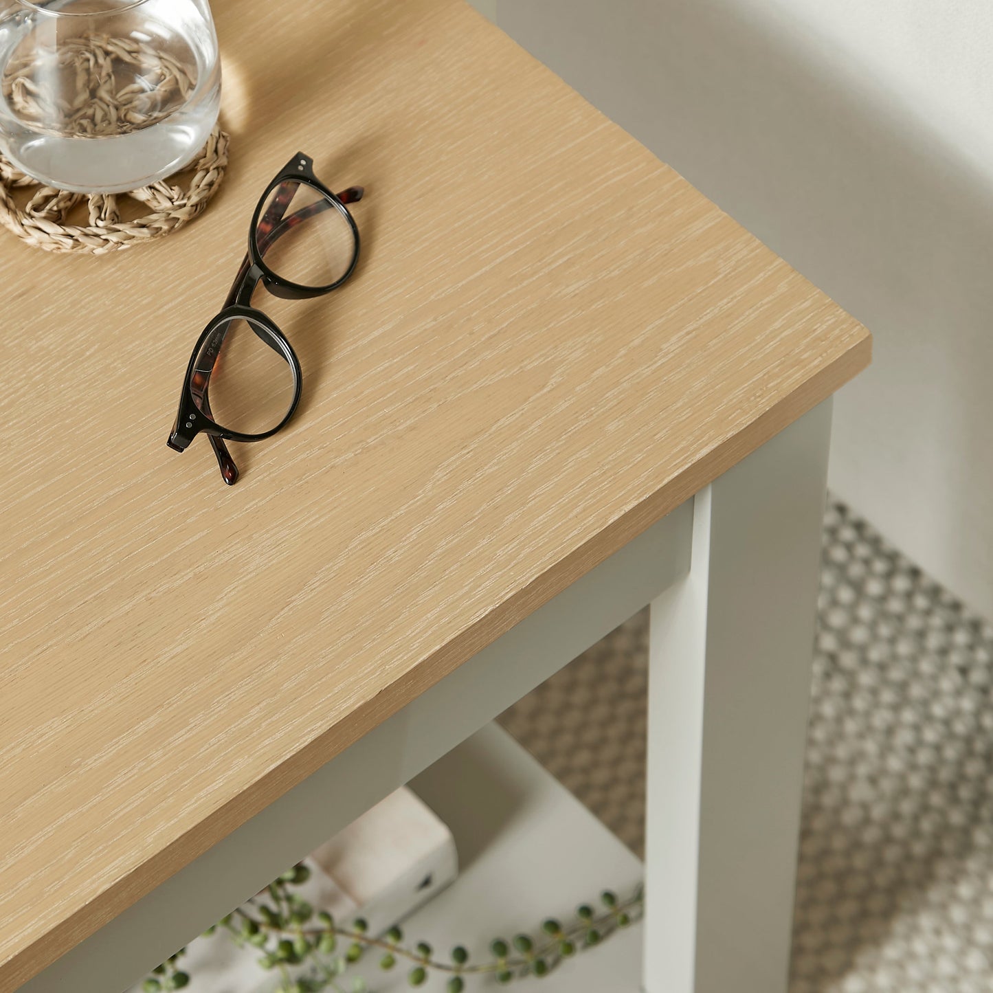 Chatsworth Side Table - Linen Grey - Laura James 