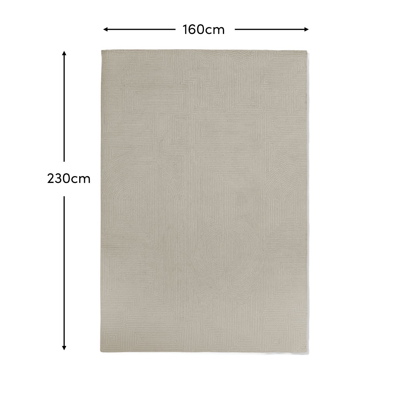Camden Natural Wool Rug - 160x230cm - Laura James