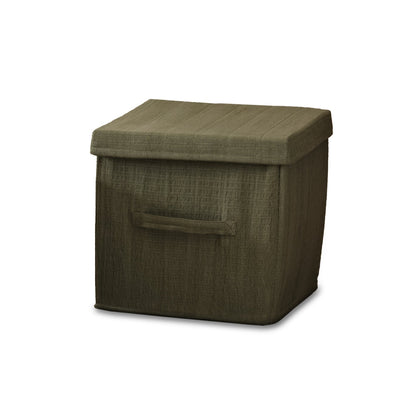 Cara 27.5cm Basket - Olive Green Geometric - Laura James 