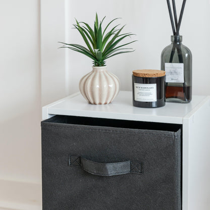 2 Tier Storage Unit / White Bookcase - Laura James