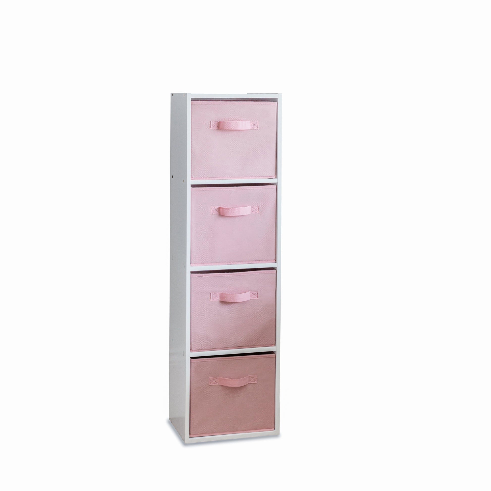 4 Tier Storage Unit / White Bookcase - Laura James