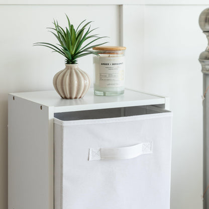 4 Tier Storage Unit / White Bookcase - Laura James