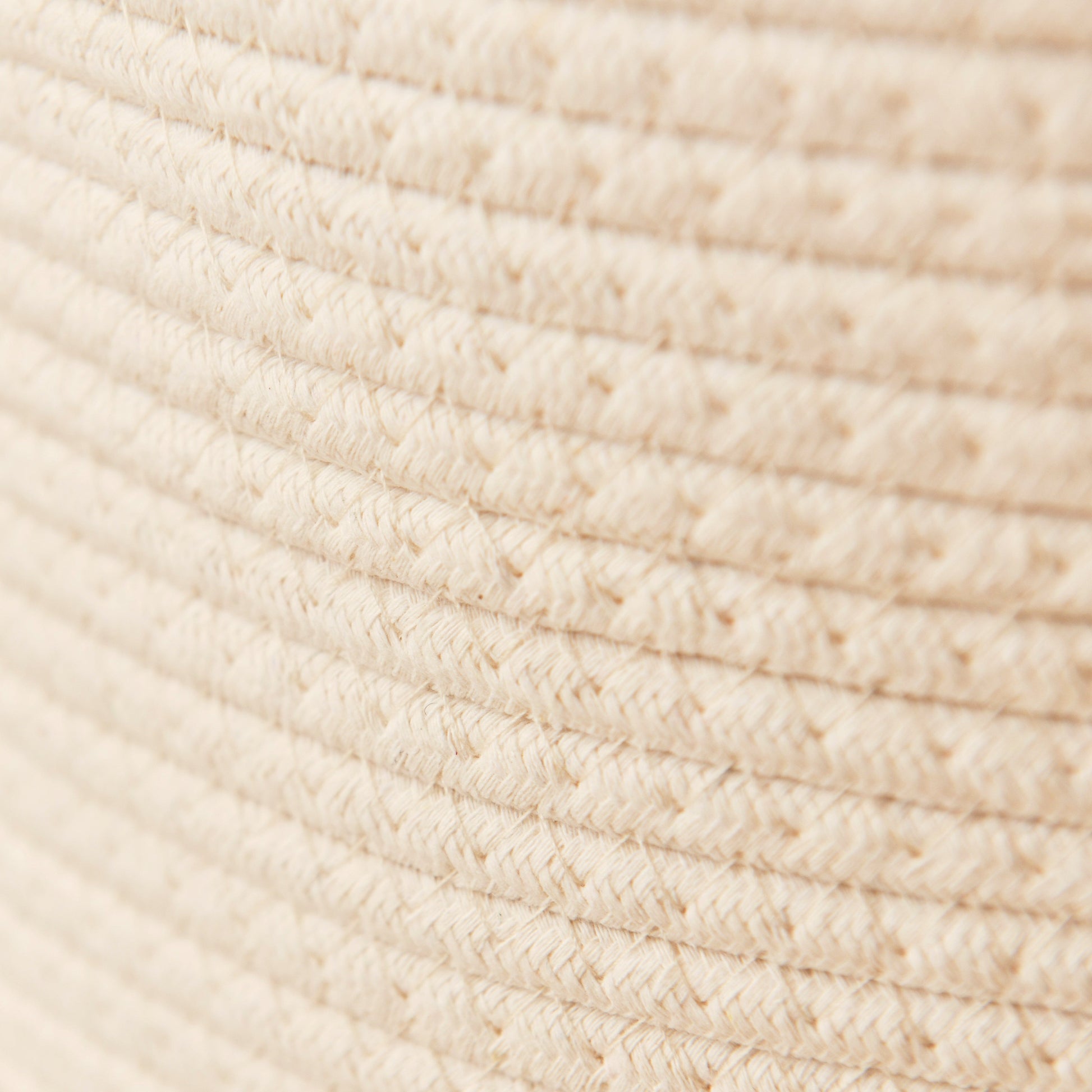 Cara Cotton Cube Storage Box - Large - White - Laura James