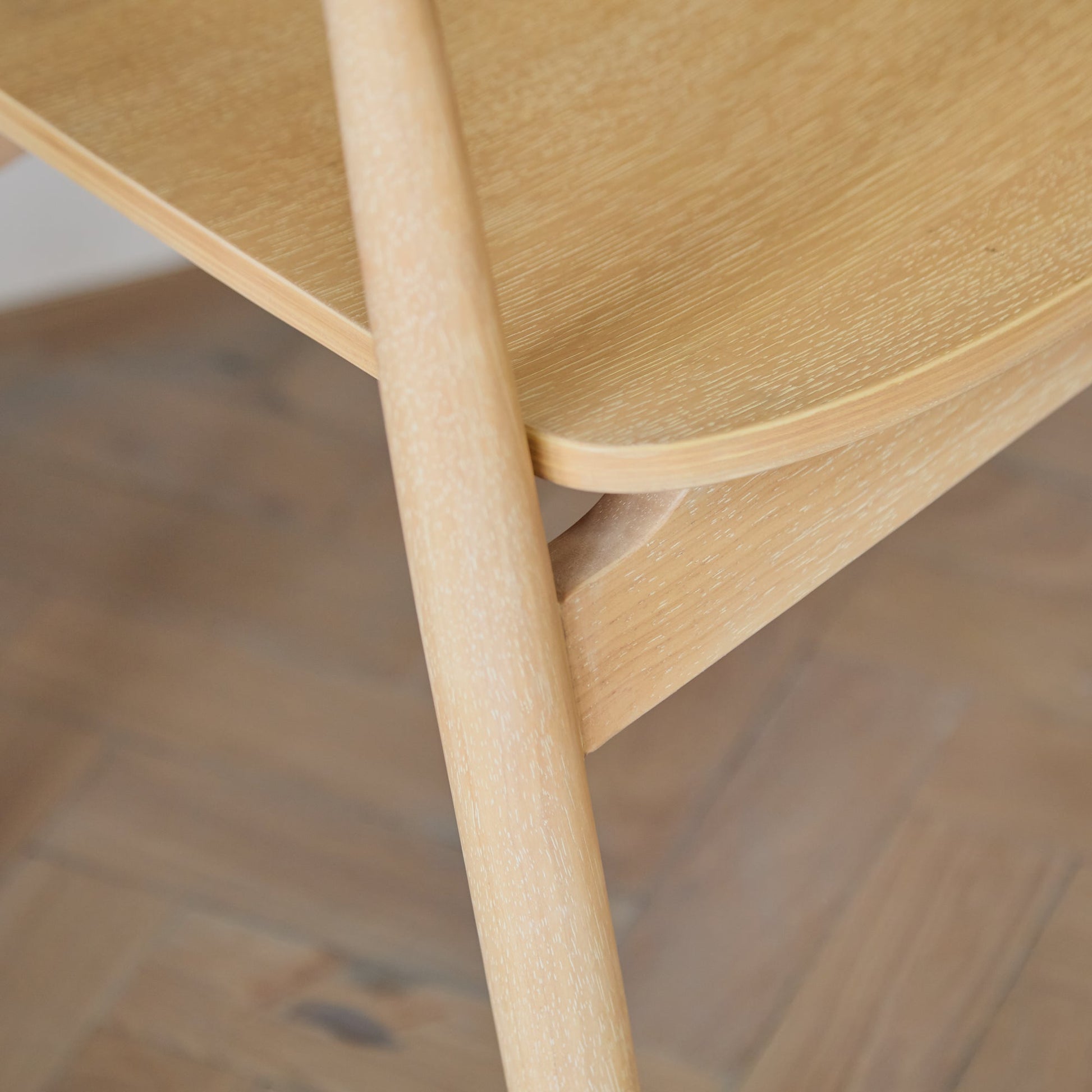 Carter Whitewash Oak Dining Armchair - Set of 2 - Laura James
