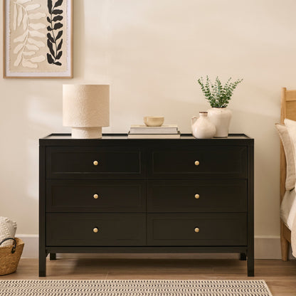 Charlie 6 Drawer Chest of Drawer - Noir Black - Laura James 
