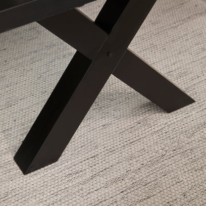 Charlotte Black Oak Extending Dining Table Set - 6 Seater - Nolan Fawn Linen Dining Chairs - Black Oak Legs
- Laura James