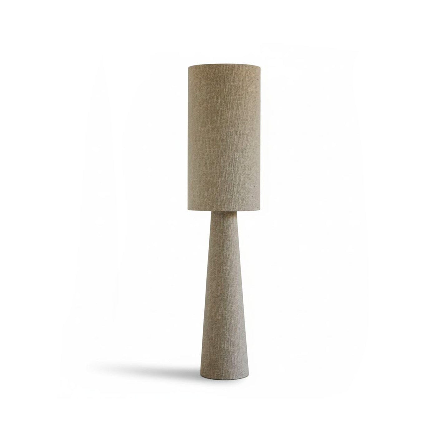 Chattendon 130cm Floor Lamp - Driftwood Slub Linen - Laura James 