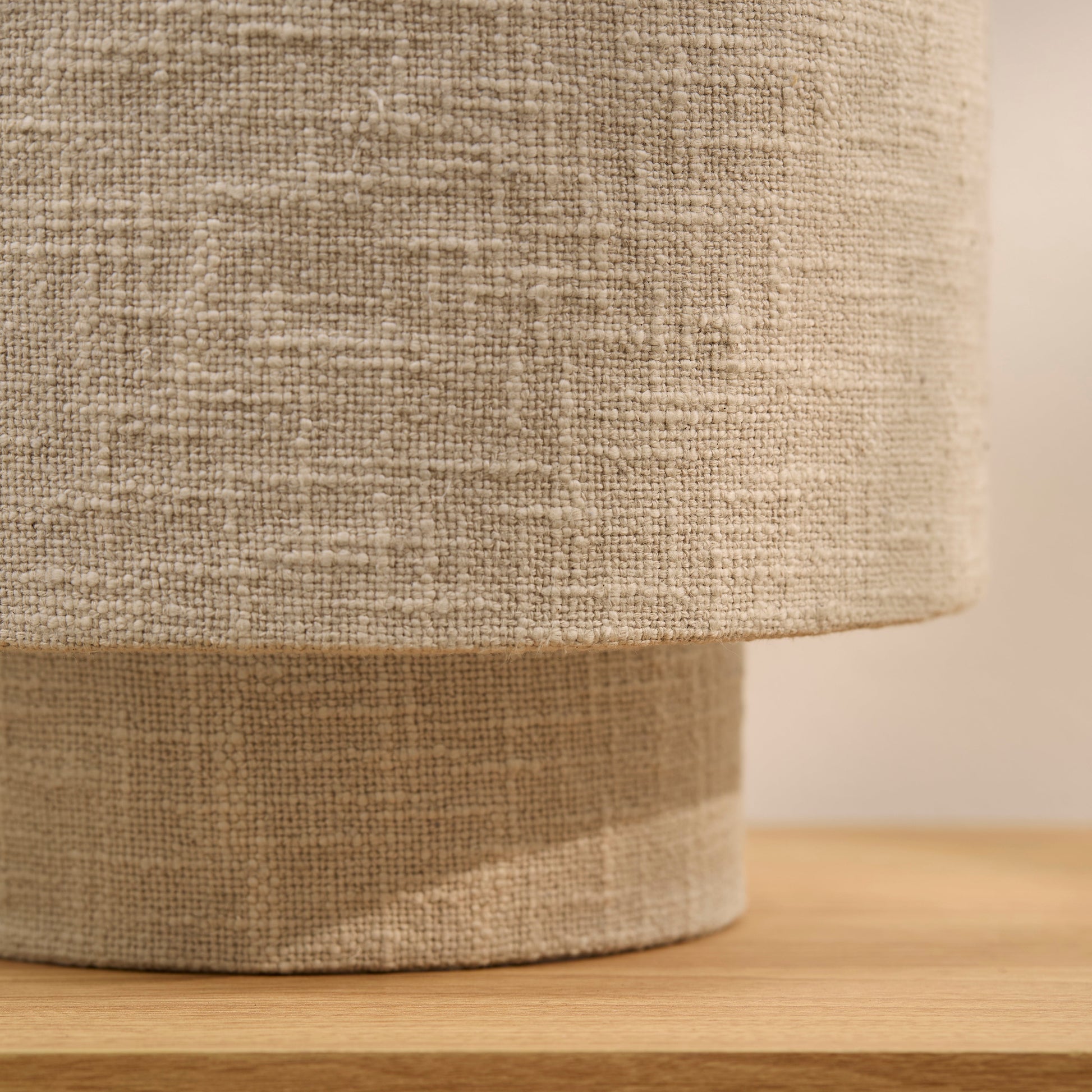 Chattendon Driftwood Slub Linen Floor Lamp - 36cm