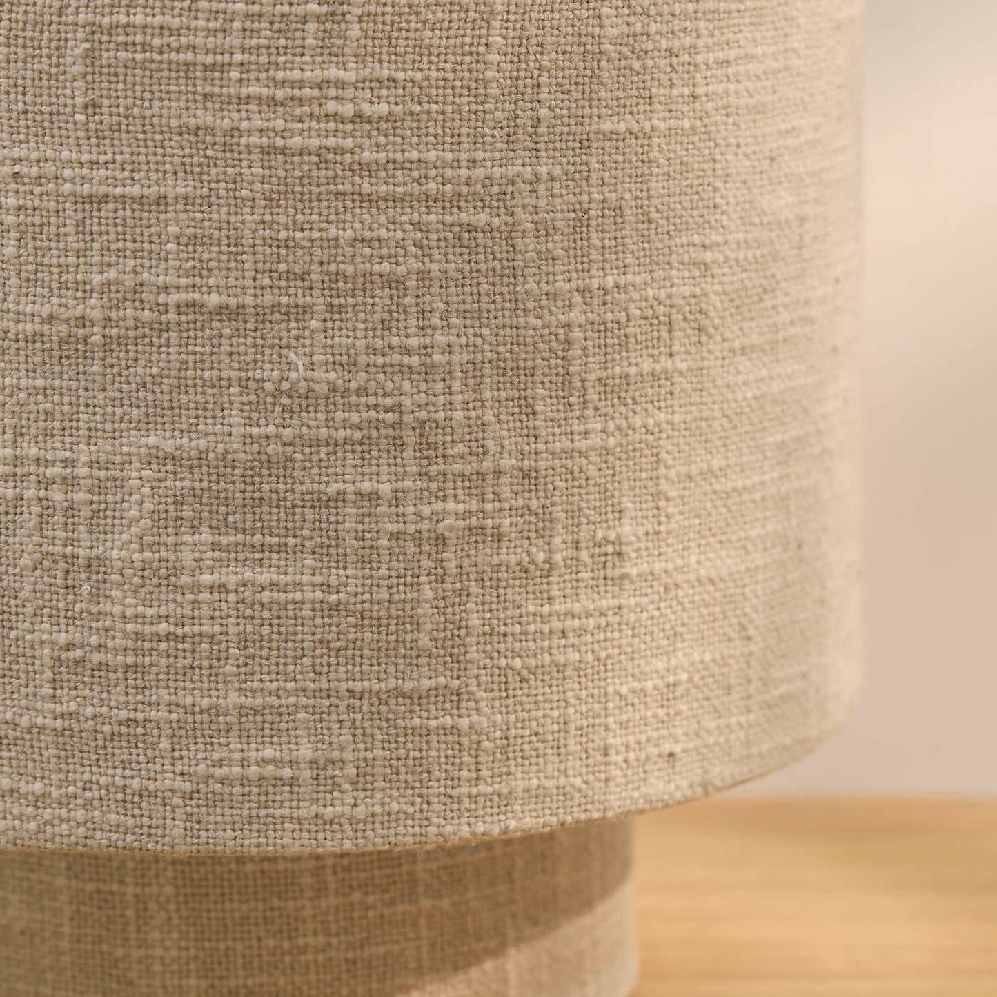 Chattendon Driftwood Slub Linen Floor Lamp - 36cm