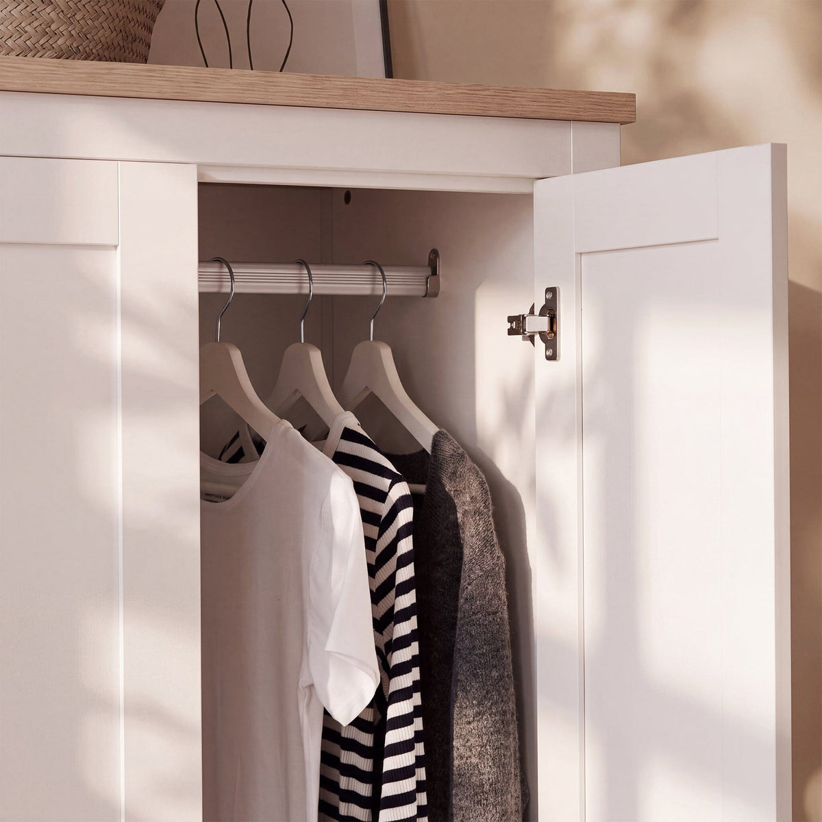 Bampton Double Wardrobe - Alabaster White - Laura James 