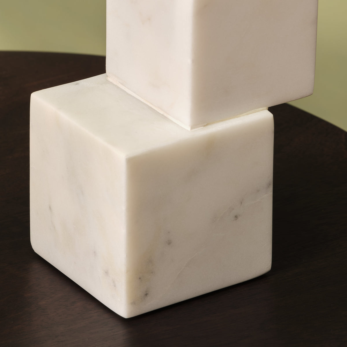 Tiree 23cm Abstract Ornament - White Marble - Laura James 