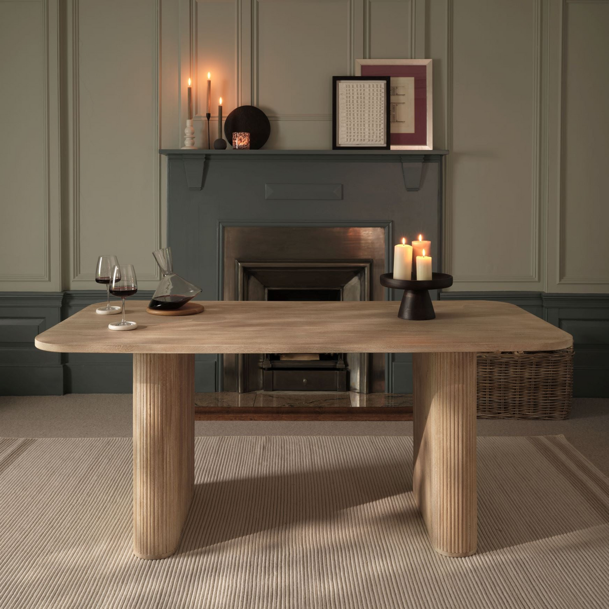 Orla 180cm Limewash Dining Table