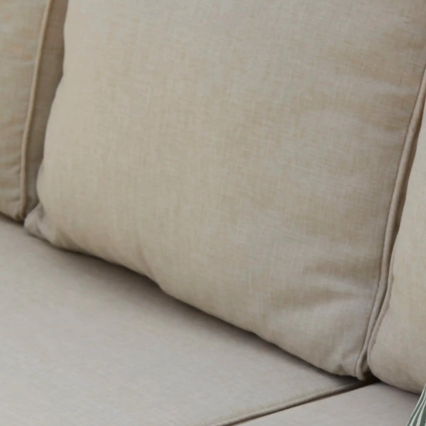 Dakota Garden Corner Sofa Cushion Covers - Sand - Laura James