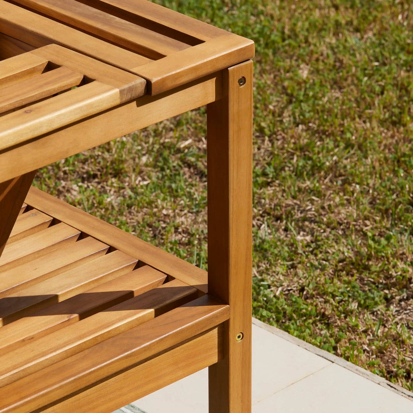 Dakota Corner Wooden Sofa Set - Natural Cushions - Laura James 