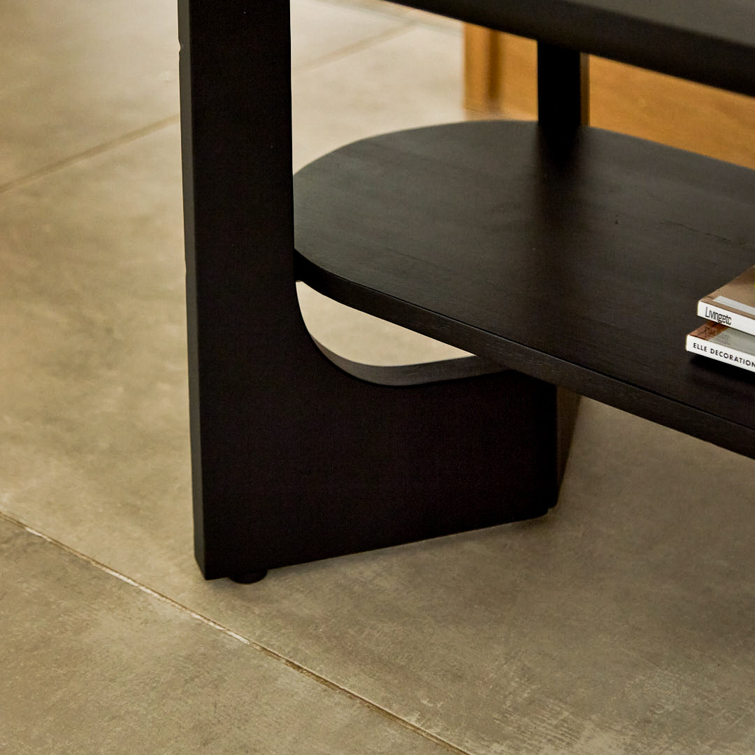 Delphi Black Acacia Coffee Table - Laura James 